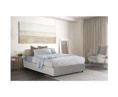 Letto contenitore Matrimoniale Silvia Sommier, Made in Italy, Letto con rivestimento in ecopelle,