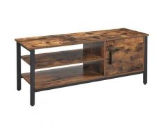 Songmics - VASAGLE Mobile Porta TV Fino a 48 Pollici, Tavolino Porta TV, Credenza con 2 Ripiani e