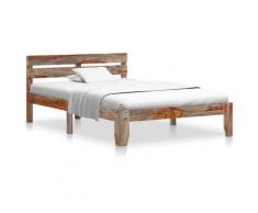 vidaXL Giroletto in Legno Massello di Sheesham 120x200 cm - Grigio
