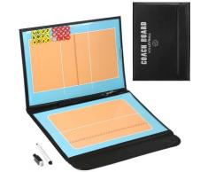 Lavagna tattica magnetica pieghevole da pallavolo Lavagna strategica per coaching con pennarelli e