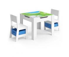 Vicco - Set tavolo per bambini „Stella“ 3 pezzi bianco/blu