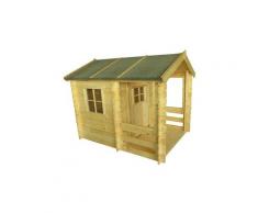 Outdoor Toys - Casetta Per Bambini in Legno Peter 2,64 m² de con Portico 146x181x145 cm