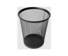 Brillà - CESTINO DA UFFICIO IN RETE METALLICA D.20,5X22,8 CM NERO