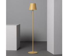 Iluzzia - Lampada da Terra per Esterni LED Solare 3W Banate Giallo Sabbia