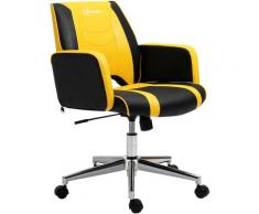 Vinsetto Sedia da Ufficio sedia da gaming Sgabello Racing Ergonomica Altezza Regolabile Girevole