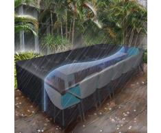 Fodere per mobili 270 x 180 x 89 cm, Fodera per mobili da giardino per impermeabile, Fodera