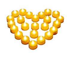 24 candele a LED, gergo senza fiamma, decorazione batteria per Natale, albero di Natale, di Pasqua,