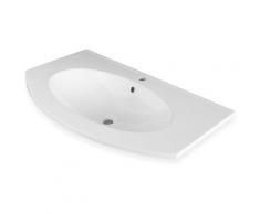 Lavabo ad incasso in mineral marmo 91x46 cm curvo mobile composizione bagno *** confezione 1