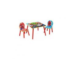 Worlds Apart Marvel Superheroes Spider-Man-Tavolo per Bambini con 2 sedie , 52 .5 x 63 x 63