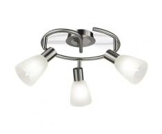 Lampade da soffitto, Lampadario a 3 luci rotante Lampadario a Sospensione in Vetro, Plafoniera,