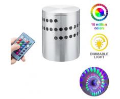 Abcrital - Lampada da parete a led rgb 3W illuminazione a spirale lampada da corridoio lampada da