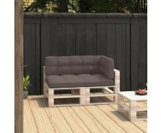 Vidaxl - Cuscini per Divani su Pallet 3 pz Grigio Talpa Grigio talpa