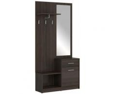 JOORI | Mobili da ingresso | Guardaroba + specchio | Scarpiera | Stile scandinavo | 185,5x90x30,5cm