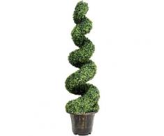 Alberi Artificiali con Vasi, Piante Artificiali Bosso a Spirale con Tronco in Legno Massello e
