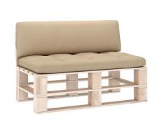 Vidaxl - Cuscini per Divani su Pallet 2 pz Beige Beige
