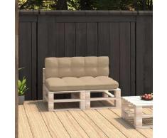 Cuscini per Divani su Pallet 2 pz Beige