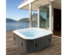 Ecd Germany - Piscina idromassaggio gonfiabile 4 persone 600L vasca riscaldamento da esterno