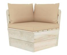 Cuscini per Divani su Pallet 3 pz Beige in Tessuto Beige - Vidaxl