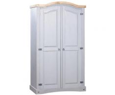 Nova - Armadio in Legno di Pino Messicano Corona Range con 2 Ante vari colori colore : grigio