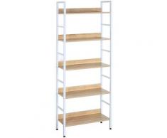 Woltu - Scaffale Legno Libreria per Ufficio Studio Cucina Porta Piante Fioriera