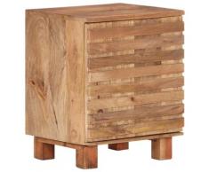 vidaXL Comodino 40x35x51 cm in Legno Massello di Mango
