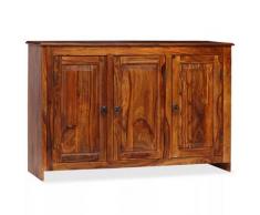 vidaXL Credenza in Legno Massello di Sheesham 115x35x75 cm