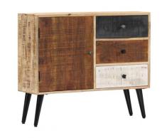 vidaXL Credenza 88x30x73 cm in Legno Massello di Mango