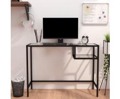 vidaXL Scrivania per Computer Trasparente 100x36x74 cm in Vetro