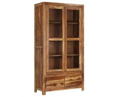 vidaXL Credenza in Legno Massello di Sheesham 90x40x175 cm