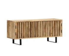vidaXL Mobile Porta TV 90x30x40 cm in Legno Massello di Mango
