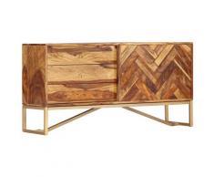vidaXL Credenza 118x30x60 cm in Legno Massello di Sheesham