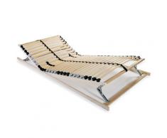 vidaXL Rete a Doghe 7 Zone con 28 Doghe 70x200 cm