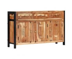 vidaXL Credenza 120x35x75 cm in Legno Massello di Acacia