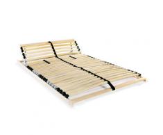 vidaXL Rete a Doghe 7 Zone con 28 Doghe 120x200 cm