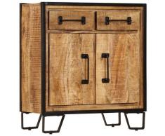 vidaXL Credenza 65x30x70 cm Legno Massello di Mango
