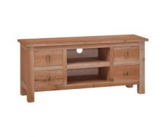 vidaXL Mobile Porta TV 100x30x45 cm Legno Massello di Mogano