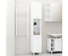 vidaXL Armadio da Bagno Bianco 30x30x179 cm in Truciolato
