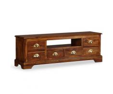 vidaXL Mobile Porta TV 40x30x50 cm in Legno Massello di Sheesham