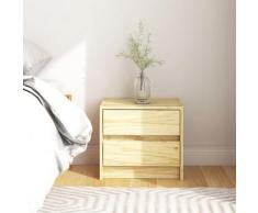 vidaXL Comodino 40x30,5x35,5 cm in Legno Massello di Pino