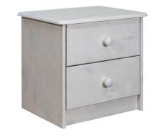 vidaXL Comodino 43x34x40 cm in Legno Massello di Pino