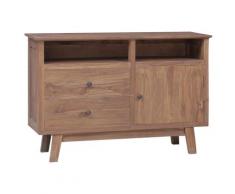 vidaXL Credenza 100x30x68 cm in Legno Massello di Teak