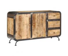 vidaXL Credenza 140x40x80 cm Legno Massello di Mango