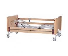 Letto da degenza in legno a 3 snodi elettrico con altezza regolabile e trendelenburg - gardenia