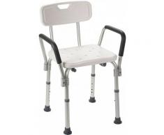 Sedile per bagno doccia con schienale e braccioli