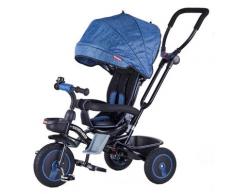 Passeggino Triciclo Seggiolino Reversibile 4 In 1 Boso Happy Kids Blu