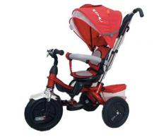 Passeggino Triciclo Seggiolino Reversibile Kids Joy Royal Rosso