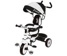 Passeggino Triciclo Con Sedile Girevole 360° Juventus Bianco E Nero