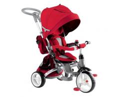 Triciclo Passeggino Seggiolino Reversibile 6in1 Happy Kids Rosso