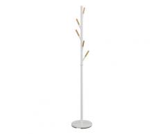Appendiabiti Da Terra Ø30x173 Cm In Acciaio Motti Tree Bianco