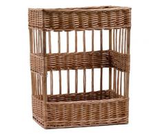 Cesta espositore in vimini rettangolare cm 38x28xh48 - base cm 36x26...